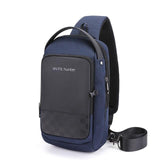 USB Waterproof Men Chest Bag