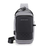 USB Waterproof Men Chest Bag