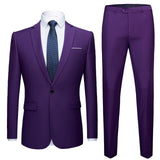 Men&#39;s Business Blazers Jacket Trousers High End Wedding Party Groom Suit 2 Pieces Sets Coat Pants Big Size Blazer S-5XL 2022