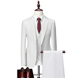 Men&#39;s Business Blazers Jacket Trousers High End Wedding Party Groom Suit 2 Pieces Sets Coat Pants Big Size Blazer S-5XL 2022