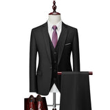 Men&#39;s Business Blazers Jacket Trousers High End Wedding Party Groom Suit 2 Pieces Sets Coat Pants Big Size Blazer S-5XL 2022